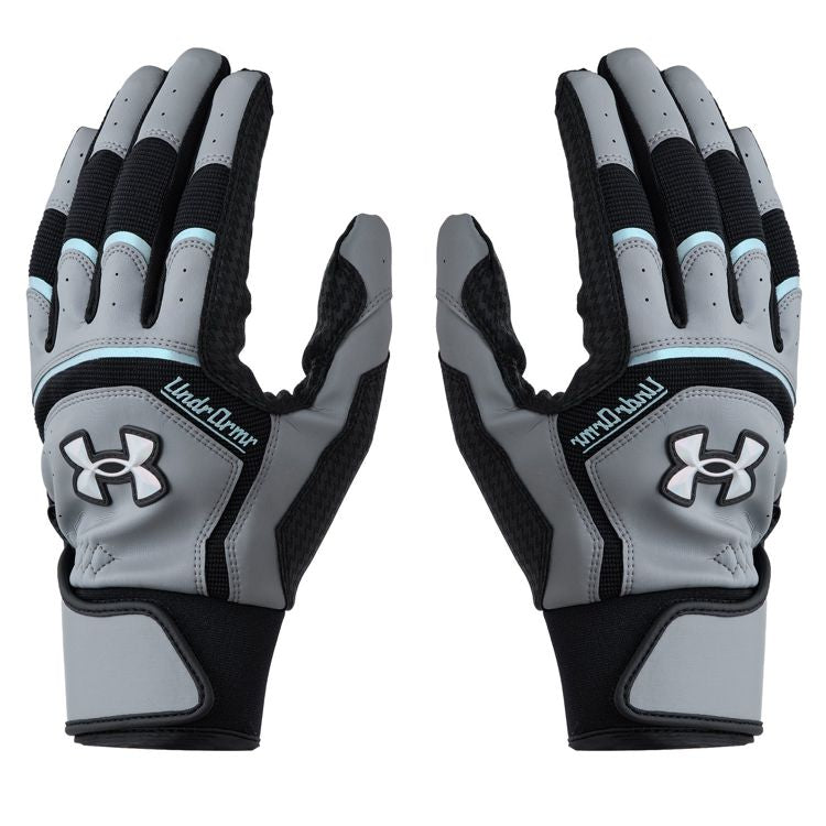 アンダーアーマー UNDER ARMOUR バッティンググローブ Silver×Black×Iridescent 一般 6001314 -刺繍対応