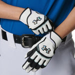 アンダーアーマー UNDER ARMOUR バッティンググローブ White×Black×Iridescent 一般 6001314 -刺繍対応