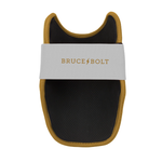 BRUCE BOLT ブルースボルト エルボーガード 硬式軟式兼用 シングルベルト - White/Gold