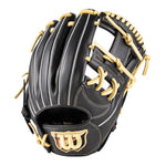 ウィルソン Wilson 内野手用グローブ 11.75インチ ブラック×ブロンド 大人用 WBW104442 - 刺繍対応
