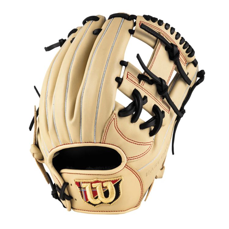 ウィルソン Wilson 内野手用グローブ 11.75インチ ブロンド×ブラック 大人用 WBW104440 - 刺繍対応