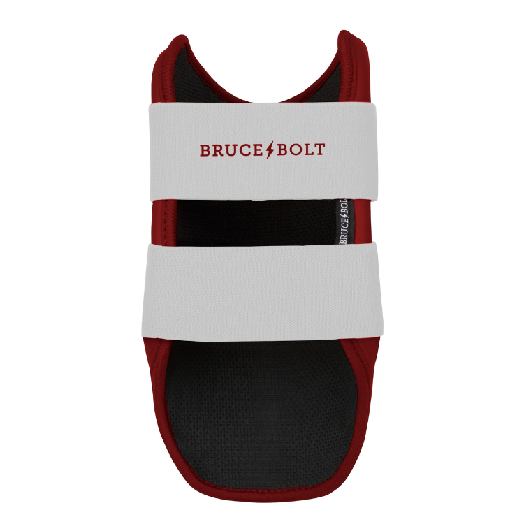 BRUCE BOLT ブルースボルト エルボーガード 硬式軟式兼用 ダブルベルト - Chrome Maroon