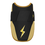 BRUCE BOLT ブルースボルト エルボーガード 硬式軟式兼用 シングルベルト - Black/Gold