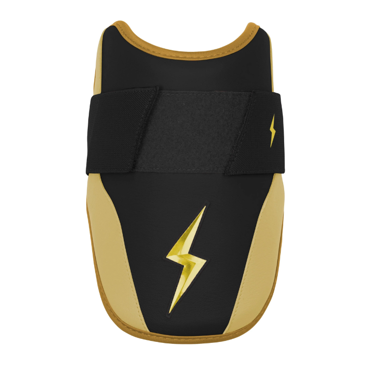 BRUCE BOLT ブルースボルト エルボーガード 硬式軟式兼用 シングルベルト - Black/Gold