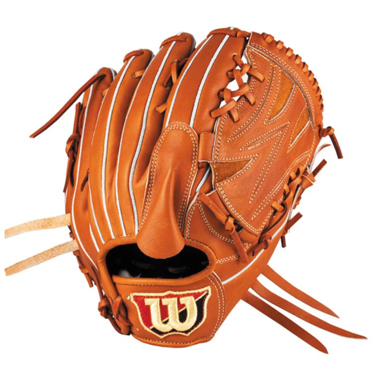 ウィルソン Wilson 投手用グローブ 11.75インチ Tオレンジ 大人用 WBW102862 - 刺繍対応