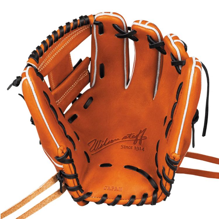 ウィルソン Wilson 内野手用グローブ 11.5インチ Tオレンジ 大人用 WBW102901 - 刺繍対応