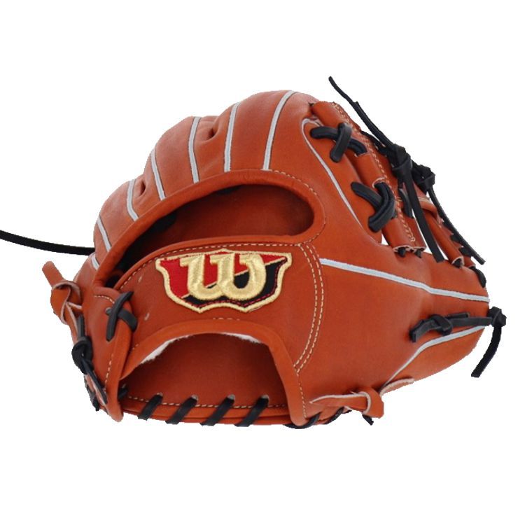 ウィルソン Wilson 内野手用グローブ 11.5インチ Tオレンジ 大人用 WBW102901 - 刺繍対応