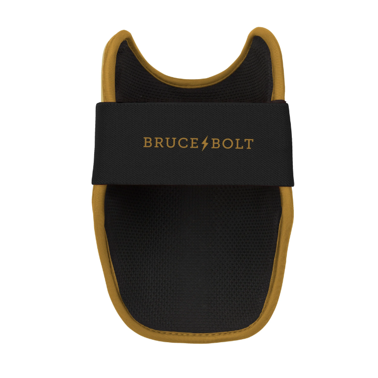 BRUCE BOLT ブルースボルト エルボーガード 硬式軟式兼用 シングルベルト - Black/Gold