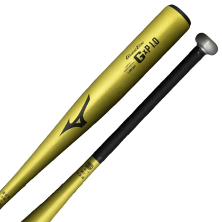 ミズノ mizuno グローバルエリート 硬式用金属バット ゴールド 大人用 1CJMH121