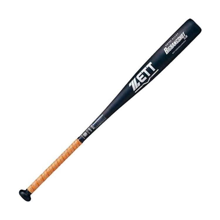ゼット ZETT 硬式用金属バット ブラック×シルバー 大人用 高校野球対応 BAT123