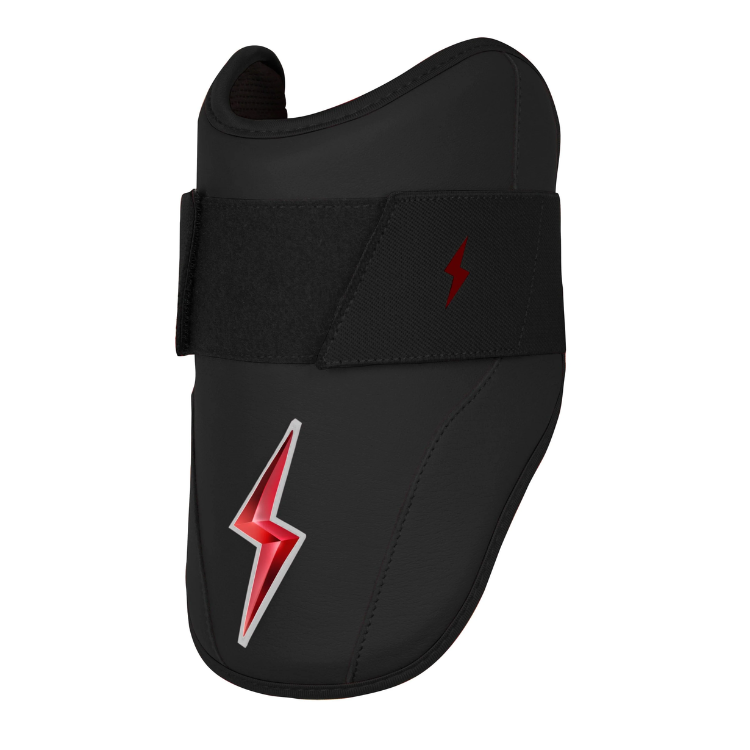 BRUCE BOLT ブルースボルト エルボーガード 硬式軟式兼用 シングルベルト - Black/Red