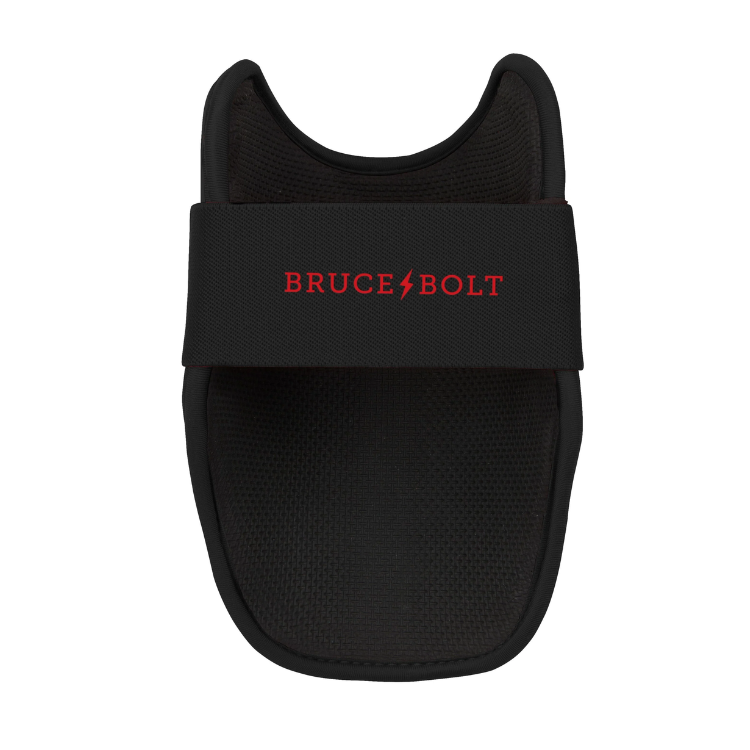 BRUCE BOLT ブルースボルト エルボーガード 硬式軟式兼用 シングルベルト - Black/Red