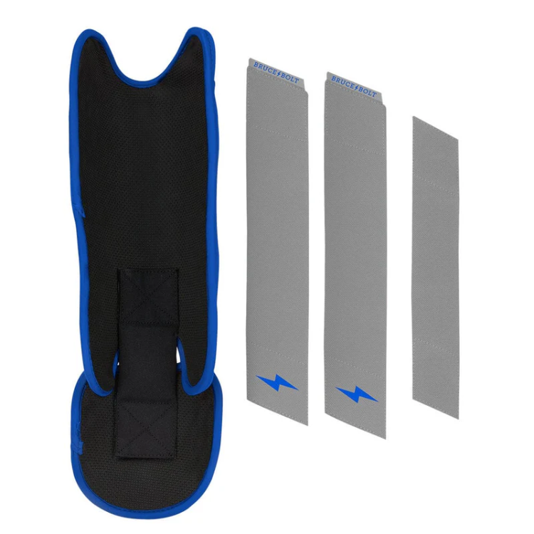 BRUCE BOLT ブルースボルト レッグガード - Grey/Royal Blue