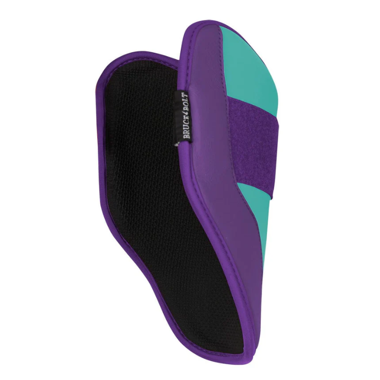 BRUCE BOLT ブルースボルト エルボーガード 硬式軟式兼用 シングルベルト - Teal/Purple