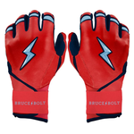 BRUCE BOLT ブルースボルト バッティンググローブ ショートカフ - Red