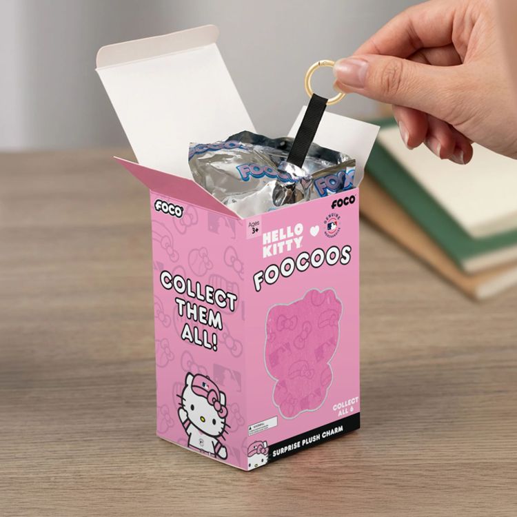 FOCO ハローキティ ドジャース ぬいぐるみキーホルダー ブラインドボックス
