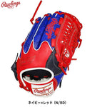 ローリングス オールラウンド用グローブ 軟式用グラブ MLB東京シリーズ限定商品 ネイビー×レッド 11.75インチ 大人用 GR5HMWTN62 - 刺繍対応