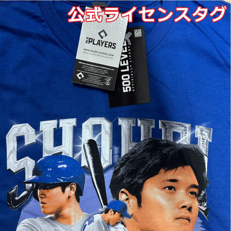 500LEVEL 大谷翔平 Tシャツ ドジャース 大人用 青 ロイヤルブルー