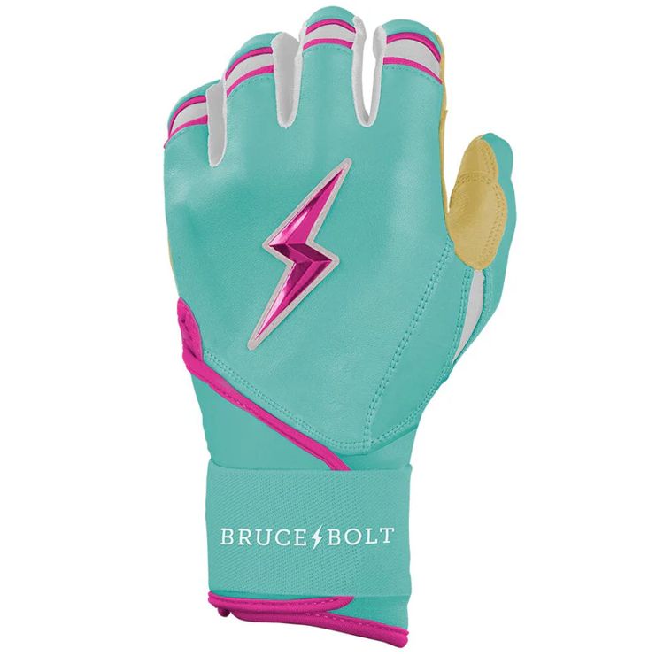 BRUCE BOLT ブルースボルト バッティンググローブ ロングカフ - Mint/Pink