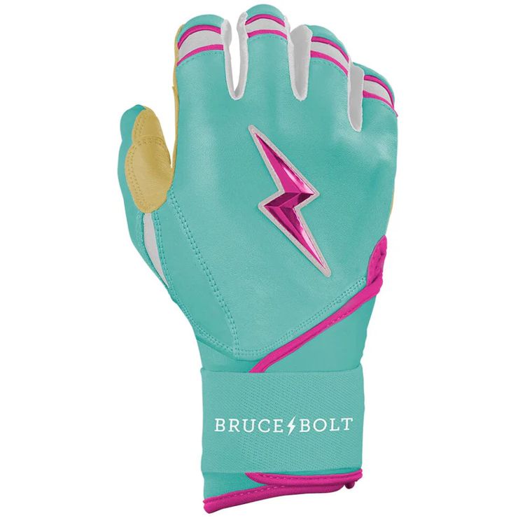 BRUCE BOLT ブルースボルト バッティンググローブ ロングカフ - Mint/Pink