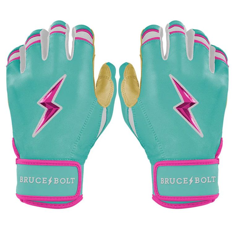 BRUCE BOLT ブルースボルト バッティンググローブ ショートカフ - Mint/Pink