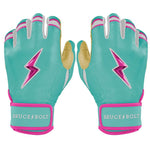 BRUCE BOLT ブルースボルト バッティンググローブ ショートカフ - Mint/Pink